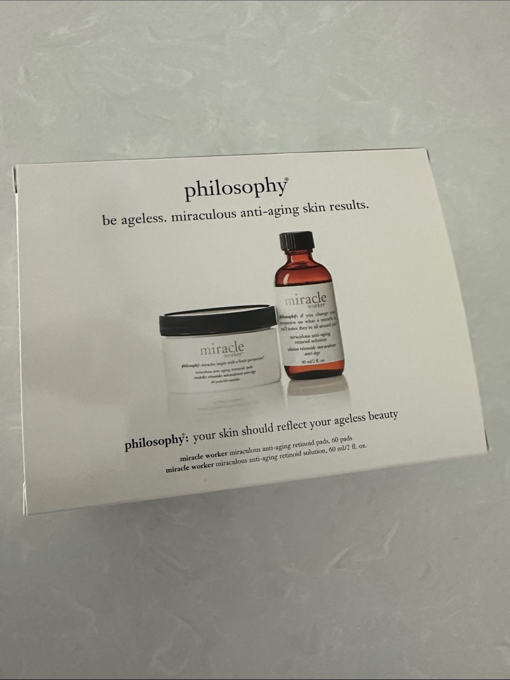 Philosophy Miracle Worker Anti-Aging Moisturizer Retinol 60 Pads/ 2 oz Solution - Picture 7 of 9